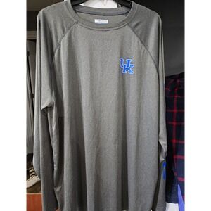 Columbia Kentucky Wildcats UK Omni Shade Raglan Long Sleeve T Shirt Men's XXL